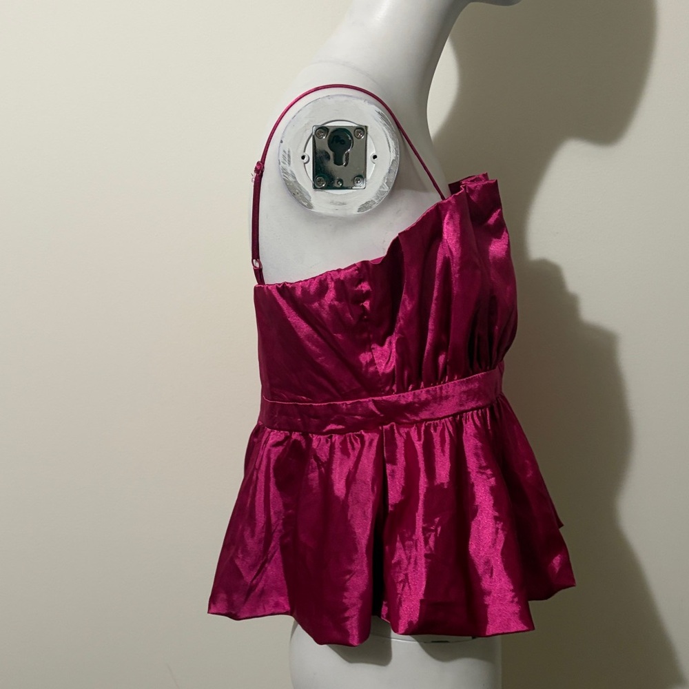 Thirty thirty Elegant Pink Satin Women's Top Size L New With Tag - Picture 5 of 9